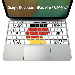 Magic Keyboard ��p iPadPro11inch 13inch(M4) 2024 ��5���� �Ή� �L�[�{�[�h�p�X�L���V�[�� �L�[�g�b�v �X�e�b�J�[ �A�C�p�b�h �m�[�g�p�\�R�� �A�N�Z�T���[ �ی� 020806 �}�X�N�f�U�C�� �F�� �f�� �O���@