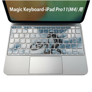 Magic Keyboard ��p iPadPro11inch 13inch(M4) 2024 ��5���� �Ή� �L�[�{�[�h�p�X�L���V�[�� �L�[�g�b�v �X�e�b�J�[ �A�C�p�b�h �m�[�g�p�\�R�� �A�N�Z�T���[ �ی� 020806 �}�X�N�f�U�C�� �F�� �f�� ���g�N