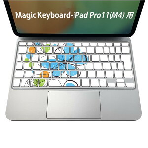 Magic Keyboard ��p iPadPro11inch 13inch(M4) 2024 ��5���� �Ή� �L�[�{�[�h�p�X�L���V�[�� �L�[�g�b�v �X�e�b�J�[ �A�C�p�b�h �m�[�g�p�\�R�� �A�N�Z�T���[ �ی� 020806 �}�X�N�f�U�C�� �F�� �f�� �ԁ@��