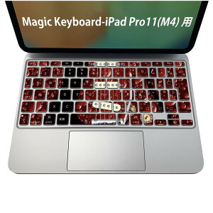 Magic Keyboard ��p iPadPro11inch 13inch(M4) 2024 ��5���� �Ή� �L�[�{�[�h�p�X�L���V�[�� �L�[�g�b�v �X�e�b�J�[ �A�C�p�b�h �m�[�g�p�\�R�� �A�N�Z�T���[ �ی� 020806 �}�X�N�f�U�C�� �F�� �f�� �M�^�[