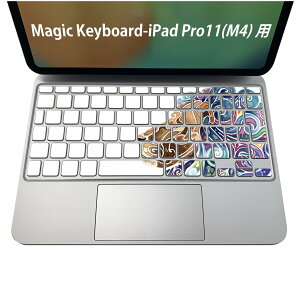 Magic Keyboard ��p iPadPro11inch 13inch(M4) 2024 ��5���� �Ή� �L�[�{�[�h�p�X�L���V�[�� �L�[�g�b�v �X�e�b�J�[ �A�C�p�b�h �m�[�g�p�\�R�� �A�N�Z�T���[ �ی� 020806 �}�X�N�f�U�C�� �F�� �f�� �����@
