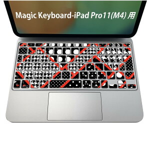 Magic Keyboard ��p iPadPro11inch 13inch(M4) 2024 ��5���� �Ή� �L�[�{�[�h�p�X�L���V�[�� �L�[�g�b�v �X�e�b�J�[ �A�C�p�b�h �m�[�g�p�\�R�� �A�N�Z�T���[ �ی� 020806 �}�X�N�f�U�C�� �F�� �f�� ���@��
