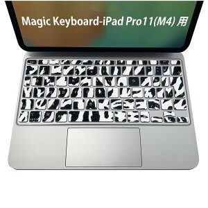 Magic Keyboard ��p iPadPro11inch 13inch(M4) 2024 ��5���� �Ή� �L�[�{�[�h�p�X�L���V�[�� �L�[�g�b�v �X�e�b�J�[ �A�C�p�b�h �m�[�g�p�\�R�� �A�N�Z�T���[ �ی� 020806 �}�X�N�f�U�C�� �F�� �f�� �͗l�@