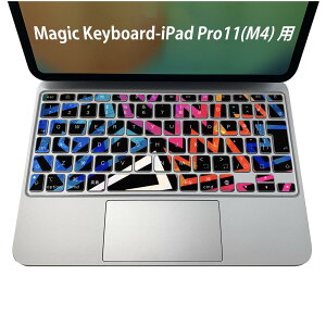 Magic Keyboard ��p iPadPro11inch 13inch(M4) 2024 ��5���� �Ή� �L�[�{�[�h�p�X�L���V�[�� �L�[�g�b�v �X�e�b�J�[ �A�C�p�b�h �m�[�g�p�\�R�� �A�N�Z�T���[ �ی� 020806 �}�X�N�f�U�C�� �F�� �f�� �͗l�@