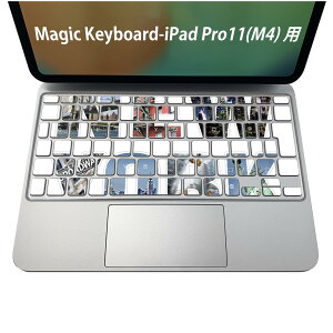 Magic Keyboard ��p iPadPro11inch 13inch(M4) 2024 ��5���� �Ή� �L�[�{�[�h�p�X�L���V�[�� �L�[�g�b�v �X�e�b�J�[ �A�C�p�b�h �m�[�g�p�\�R�� �A�N�Z�T���[ �ی� 020806 �}�X�N�f�U�C�� �F�� �f�� �O���@