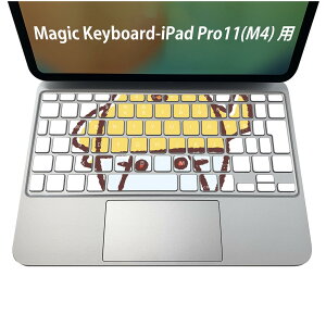 Magic Keyboard ��p iPadPro11inch 13inch(M4) 2024 ��5���� �Ή� �L�[�{�[�h�p�X�L���V�[�� �L�[�g�b�v �X�e�b�J�[ �A�C�p�b�h �m�[�g�p�\�R�� �A�N�Z�T���[ �ی� 020806 �}�X�N�f�U�C�� �F�� �f�� ���@��
