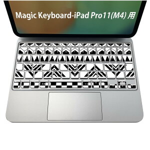 Magic Keyboard ��p iPadPro11inch 13inch(M4) 2024 ��5���� �Ή� �L�[�{�[�h�p�X�L���V�[�� �L�[�g�b�v �X�e�b�J�[ �A�C�p�b�h �m�[�g�p�\�R�� �A�N�Z�T���[ �ی� 020806 �}�X�N�f�U�C�� �F�� �f�� �g���C