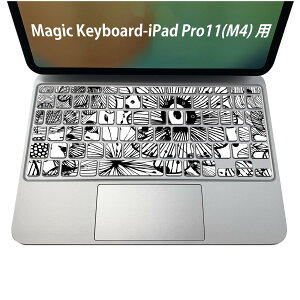 Magic Keyboard ��p iPadPro11inch 13inch(M4) 2024 ��5���� �Ή� �L�[�{�[�h�p�X�L���V�[�� �L�[�g�b�v �X�e�b�J�[ �A�C�p�b�h �m�[�g�p�\�R�� �A�N�Z�T���[ �ی� 020806 �}�X�N�f�U�C�� �F�� �f�� �@�ԁ@
