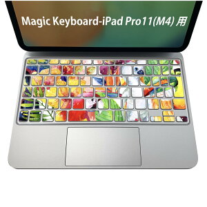 Magic Keyboard ��p iPadPro11inch 13inch(M4) 2024 ��5���� �Ή� �L�[�{�[�h�p�X�L���V�[�� �L�[�g�b�v �X�e�b�J�[ �A�C�p�b�h �m�[�g�p�\�R�� �A�N�Z�T���[ �ی� 020806 �}�X�N�f�U�C�� �F�� �f�� ���@�J