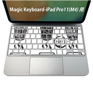 Magic Keyboard ��p iPadPro11inch 13inch(M4) 2024 ��5���� �Ή� �L�[�{�[�h�p�X�L���V�[�� �L�[�g�b�v �X�e�b�J�[ �A�C�p�b�h �m�[�g�p�\�R�� �A�N�Z�T���[ �ی� 020806 �}�X�N�f�U�C�� �F�� �f�� �R�[�q
