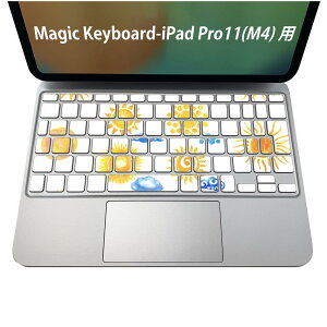 Magic Keyboard ��p iPadPro11inch 13inch(M4) 2024 ��5���� �Ή� �L�[�{�[�h�p�X�L���V�[�� �L�[�g�b�v �X�e�b�J�[ �A�C�p�b�h �m�[�g�p�\�R�� �A�N�Z�T���[ �ی� 020806 �}�X�N�f�U�C�� �F�� �f�� ���z�@