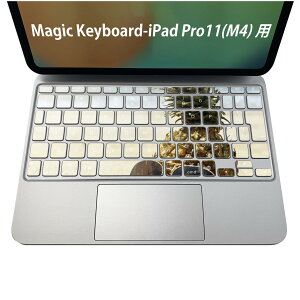 Magic Keyboard ��p iPadPro11inch 13inch(M4) 2024 ��5���� �Ή� �L�[�{�[�h�p�X�L���V�[�� �L�[�g�b�v �X�e�b�J�[ �A�C�p�b�h �m�[�g�p�\�R�� �A�N�Z�T���[ �ی� 020806 �}�X�N�f�U�C�� �F�� �f�� �ā@�C