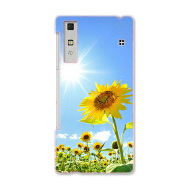 KYV37 Qua phone キュア フォン kyv37 au エーユー スマホ カバー スマホケース スマホカバー PC ハードケース ひまわり　写真　太陽 写真・風景 005089