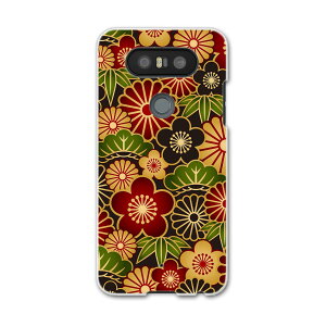 LGV34 isaiBeat イサイ ビート LG Electronics LGエレクトロニクス au エーユーlgv34 スマホ カバー ケース スマホケース スマホカバー PC ハードケース 000962 和柄 花