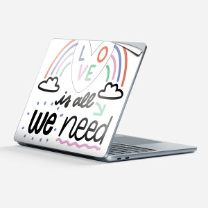 Surface Laptop ��7���� 13 �C���` �p �X�L���V�[�� �S�ʃX�L���V�[�� �t�� �w�� �� �X�e�b�J�[ �ی�V�[�� �L�����N�^�[ ���킢�� 034658 �f�U�C�� �� LOVE