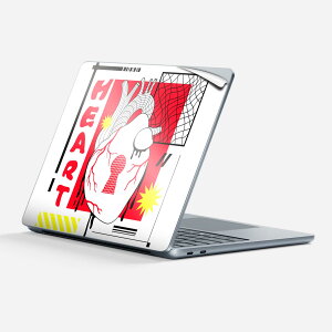 Surface Laptop ��7���� 13 �C���` �p �X�L���V�[�� �S�ʃX�L���V�[�� �t�� �w�� �� �X�e�b�J�[ �ی�V�[�� �L�����N�^�[ ���킢�� 035627 �N�[�� heart �S�� ��M
