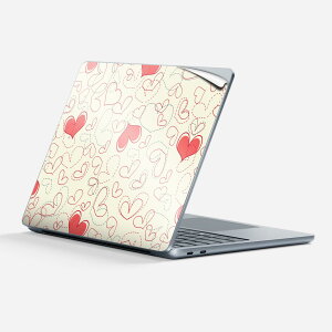 Surface Laptop ��7���� 13 �C���` �p �X�L���V�[�� �S�ʃX�L���V�[�� �t�� �w�� �� �X�e�b�J�[ �ی�V�[�� �L�����N�^�[ ���킢�� 005018 �n�[�g �� �� ��