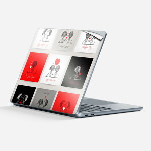 Surface Laptop ��7���� 13 �C���` �p �X�L���V�[�� �S�ʃX�L���V�[�� �t�� �w�� �� �X�e�b�J�[ �ی�V�[�� �L�����N�^�[ ���킢�� 008351 �l�� �n�[�g �� ���b�h �C���X�g