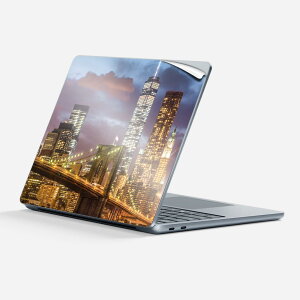 Surface Laptop 第7世代 13 インチ 用 スキンシール 全面スキンシール フル 背面 底 ステッカー 保護シール キャラクター かわいい 010801 夜景 風景 写真