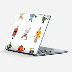 Surface Laptop 第7世代 13 インチ 用 スキンシール 全面スキンシール フル 背面 底 ステッカー 保護シール キャラクター かわいい 013503 ロボット 機械