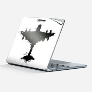 Surface Laptop 第7世代 13 インチ 用 スキンシール 全面スキンシール フル 背面 底 ステッカー 保護シール キャラクター かわいい 013777 飛行機 乗り物 イラスト