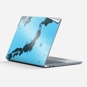 Surface Laptop 第7世代 13 インチ 用 スキンシール 全面スキンシール フル 背面 底 ステッカー 保護シール キャラクター かわいい 015987 日本 japan 黒