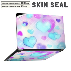 Surface Laptop ��7���� 13.8 / 15 �C���` �p �X�L���V�[�� �S�ʃX�L���V�[�� �t�� laptop7�p �w�� �� �X�e�b�J�[ �ی�V�[�� �L�����N�^�[ ���킢�� 000281 �n�[�g�@�f�U�C��