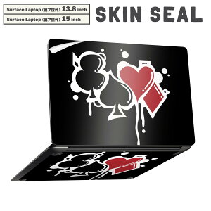 Surface Laptop ��7���� 13.8 / 15 �C���` �p �X�L���V�[�� �S�ʃX�L���V�[�� �t�� laptop7�p �w�� �� �X�e�b�J�[ �ی�V�[�� �L�����N�^�[ ���킢�� 001528 �N���[�o�[�@�g�����v