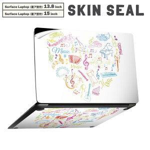 Surface Laptop ��7���� 13.8 / 15 �C���` �p �X�L���V�[�� �S�ʃX�L���V�[�� �t�� laptop7�p �w�� �� �X�e�b�J�[ �ی�V�[�� �L�����N�^�[ ���킢�� 002503 �n�[�g�@���y�@�J���t��