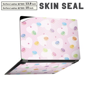 Surface Laptop ��7���� 13.8 / 15 �C���` �p �X�L���V�[�� �S�ʃX�L���V�[�� �t�� laptop7�p �w�� �� �X�e�b�J�[ �ی�V�[�� �L�����N�^�[ ���킢�� 002609 �}�J�����@�n�[�g�@�J���t��