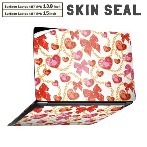 Surface Laptop ��7���� 13.8 / 15 �C���` �p �X�L���V�[�� �S�ʃX�L���V�[�� �t�� laptop7�p �w�� �� �X�e�b�J�[ �ی�V�[�� �L�����N�^�[ ���킢�� 003521 �n�[�g�@���{���@�͗l