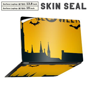 Surface Laptop ��7���� 13.8 / 15 �C���` �p �X�L���V�[�� �S�ʃX�L���V�[�� �t�� laptop7�p �w�� �� �X�e�b�J�[ �ی�V�[�� �L�����N�^�[ ���킢�� 026063 �n���E�B���@�R�E�����@Halloween