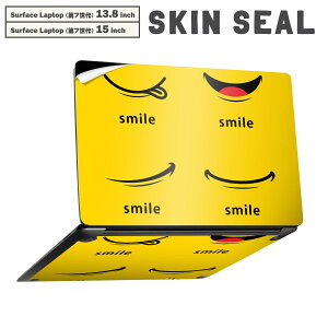 Surface Laptop ��7���� 13.8 / 15 �C���` �p �X�L���V�[�� �S�ʃX�L���V�[�� �t�� laptop7�p �w�� �� �X�e�b�J�[ �ی�V�[�� �L�����N�^�[ ���킢�� 033468 SMILE ��