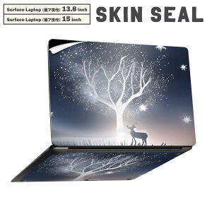 Surface Laptop ��7���� 13.8 / 15 �C���` �p �X�L���V�[�� �S�ʃX�L���V�[�� �t�� laptop7�p �w�� �� �X�e�b�J�[ �ی�V�[�� �L�����N�^�[ ���킢�� 033511 �g�i�J�C �~