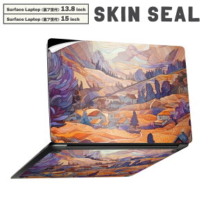 Surface Laptop ��7���� 13.8 / 15 �C���` �p �X�L���V�[�� �S�ʃX�L���V�[�� �t�� laptop7�p �w�� �� �X�e�b�J�[ �ی�V�[�� �L�����N�^�[ ���킢�� 033705 �R �i�F