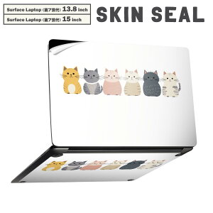 Surface Laptop ��7���� 13.8 / 15 �C���` �p �X�L���V�[�� �S�ʃX�L���V�[�� �t�� laptop7�p �w�� �� �X�e�b�J�[ �ی�V�[�� �L�����N�^�[ ���킢�� 034630 �A�j�}�� �L 6�C ���킢��