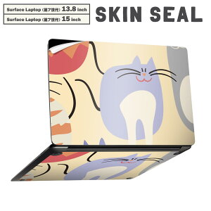 Surface Laptop ��7���� 13.8 / 15 �C���` �p �X�L���V�[�� �S�ʃX�L���V�[�� �t�� laptop7�p �w�� �� �X�e�b�J�[ �ی�V�[�� �L�����N�^�[ ���킢�� 004344 �L�@�L�����N�^�[