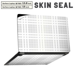 Surface Laptop ��7���� 13.8 / 15 �C���` �p �X�L���V�[�� �S�ʃX�L���V�[�� �t�� laptop7�p �w�� �� �X�e�b�J�[ �ی�V�[�� �L�����N�^�[ ���킢�� 004377 �`�F�b�N�@�͗l�@��