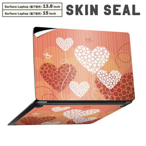 Surface Laptop ��7���� 13.8 / 15 �C���` �p �X�L���V�[�� �S�ʃX�L���V�[�� �t�� laptop7�p �w�� �� �X�e�b�J�[ �ی�V�[�� �L�����N�^�[ ���킢�� 004718 �n�[�g�@�I�����W�@��