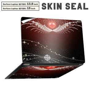 Surface Laptop ��7���� 13.8 / 15 �C���` �p �X�L���V�[�� �S�ʃX�L���V�[�� �t�� laptop7�p �w�� �� �X�e�b�J�[ �ی�V�[�� �L�����N�^�[ ���킢�� 004822 �n�[�g�@�H�@��