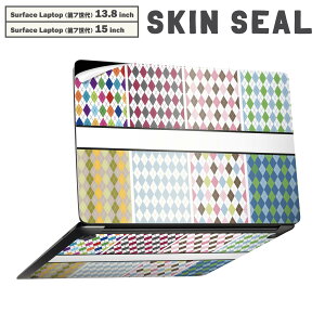 Surface Laptop ��7���� 13.8 / 15 �C���` �p �X�L���V�[�� �S�ʃX�L���V�[�� �t�� laptop7�p �w�� �� �X�e�b�J�[ �ی�V�[�� �L�����N�^�[ ���킢�� 005369 �J���t���@�_�C���@�͗l