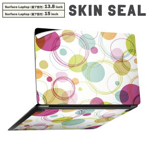 Surface Laptop ��7���� 13.8 / 15 �C���` �p �X�L���V�[�� �S�ʃX�L���V�[�� �t�� laptop7�p �w�� �� �X�e�b�J�[ �ی�V�[�� �L�����N�^�[ ���킢�� 005396 ���ʁ@�͗l�@�J���t��