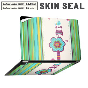 Surface Laptop ��7���� 13.8 / 15 �C���` �p �X�L���V�[�� �S�ʃX�L���V�[�� �t�� laptop7�p �w�� �� �X�e�b�J�[ �ی�V�[�� �L�����N�^�[ ���킢�� 007277 �ԁ@�@�t�N���E�@�X�g���C�v