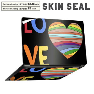Surface Laptop ��7���� 13.8 / 15 �C���` �p �X�L���V�[�� �S�ʃX�L���V�[�� �t�� laptop7�p �w�� �� �X�e�b�J�[ �ی�V�[�� �L�����N�^�[ ���킢�� 007375 �n�[�g�@�J���t���@���C���{�[�@����