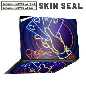 Surface Laptop ��7���� 13.8 / 15 �C���` �p �X�L���V�[�� �S�ʃX�L���V�[�� �t�� laptop7�p �w�� �� �X�e�b�J�[ �ی�V�[�� �L�����N�^�[ ���킢�� 007414 �g�����v�@�l�I���@�|�[�J�[�@�J�W�m