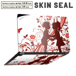 Surface Laptop ��7���� 13.8 / 15 �C���` �p �X�L���V�[�� �S�ʃX�L���V�[�� �t�� laptop7�p �w�� �� �X�e�b�J�[ �ی�V�[�� �L�����N�^�[ ���킢�� 007581 �l���@�ԁ@�@�ԁ@���b�h