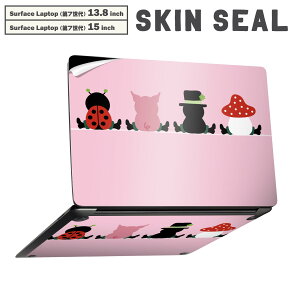 Surface Laptop ��7���� 13.8 / 15 �C���` �p �X�L���V�[�� �S�ʃX�L���V�[�� �t�� laptop7�p �w�� �� �X�e�b�J�[ �ی�V�[�� �L�����N�^�[ ���킢�� 007695 �s���N�@�L�����N�^�[�@���̂��@��