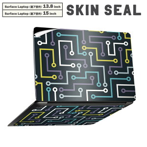 Surface Laptop ��7���� 13.8 / 15 �C���` �p �X�L���V�[�� �S�ʃX�L���V�[�� �t�� laptop7�p �w�� �� �X�e�b�J�[ �ی�V�[�� �L�����N�^�[ ���킢�� 007745 ���F�@�@�u���[�@�͗l