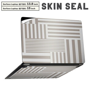 Surface Laptop ��7���� 13.8 / 15 �C���` �p �X�L���V�[�� �S�ʃX�L���V�[�� �t�� laptop7�p �w�� �� �X�e�b�J�[ �ی�V�[�� �L�����N�^�[ ���킢�� 007884 �{�[�_�[�@�D�F�@�O���[�@�͗l