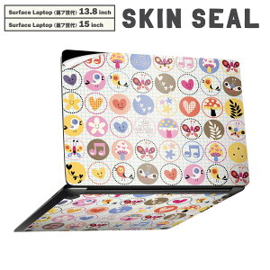 Surface Laptop ��7���� 13.8 / 15 �C���` �p �X�L���V�[�� �S�ʃX�L���V�[�� �t�� laptop7�p �w�� �� �X�e�b�J�[ �ی�V�[�� �L�����N�^�[ ���킢�� 008142 �J���t���@�n�[�g�@���@��